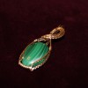 14K Gold-fill  Malachite