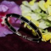 5 Strand Silver Bracelet - Black Onyx