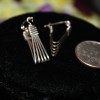 Silver Triangle Earrings