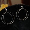 Large Silver Hoops
