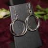 Medium Silver Hoops