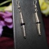 Sterling Silver Double Cone Earrings - Amethyst